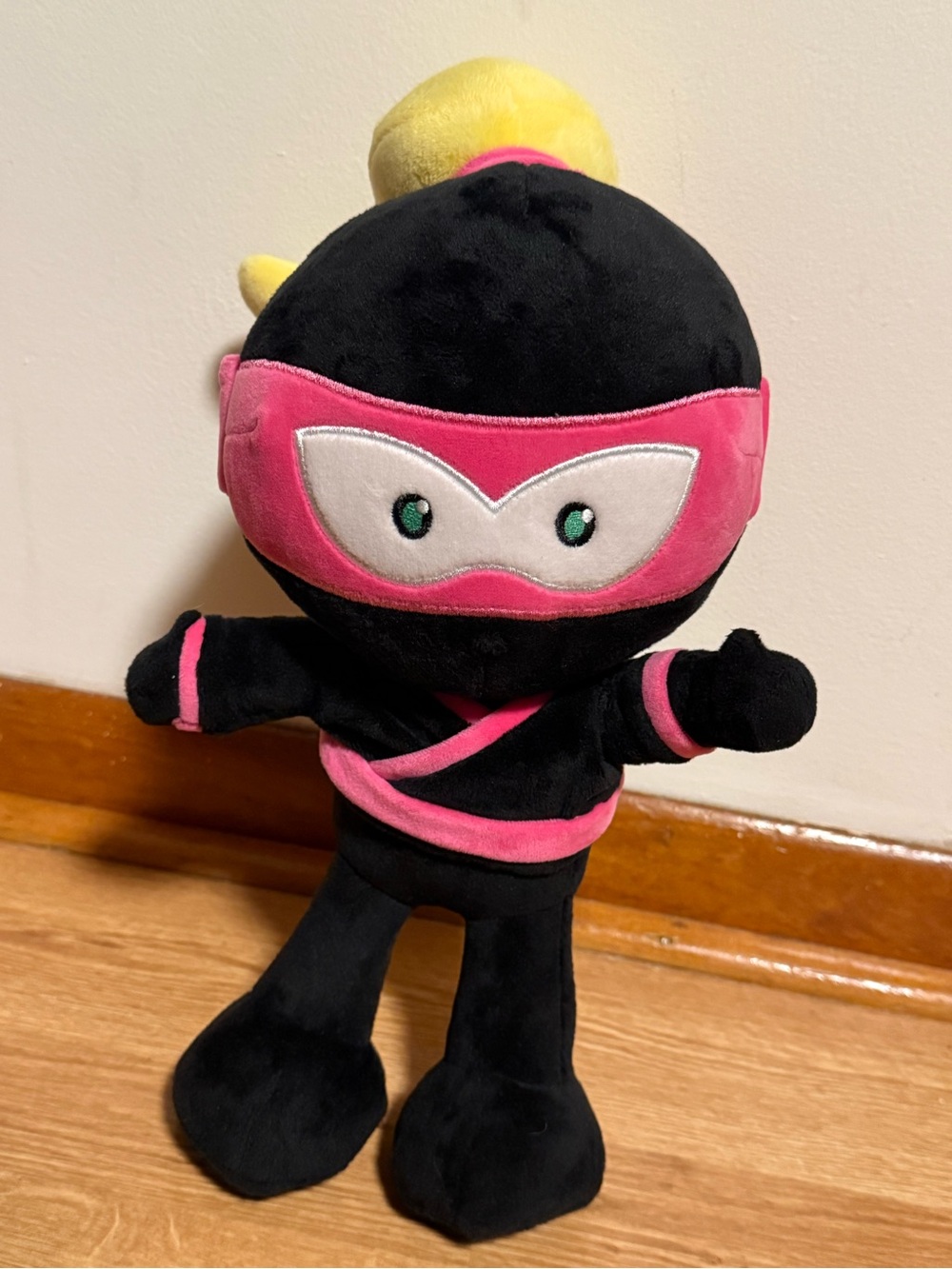PINK NINJA KIDZ GLOW IN DARK PLUSH DOLL